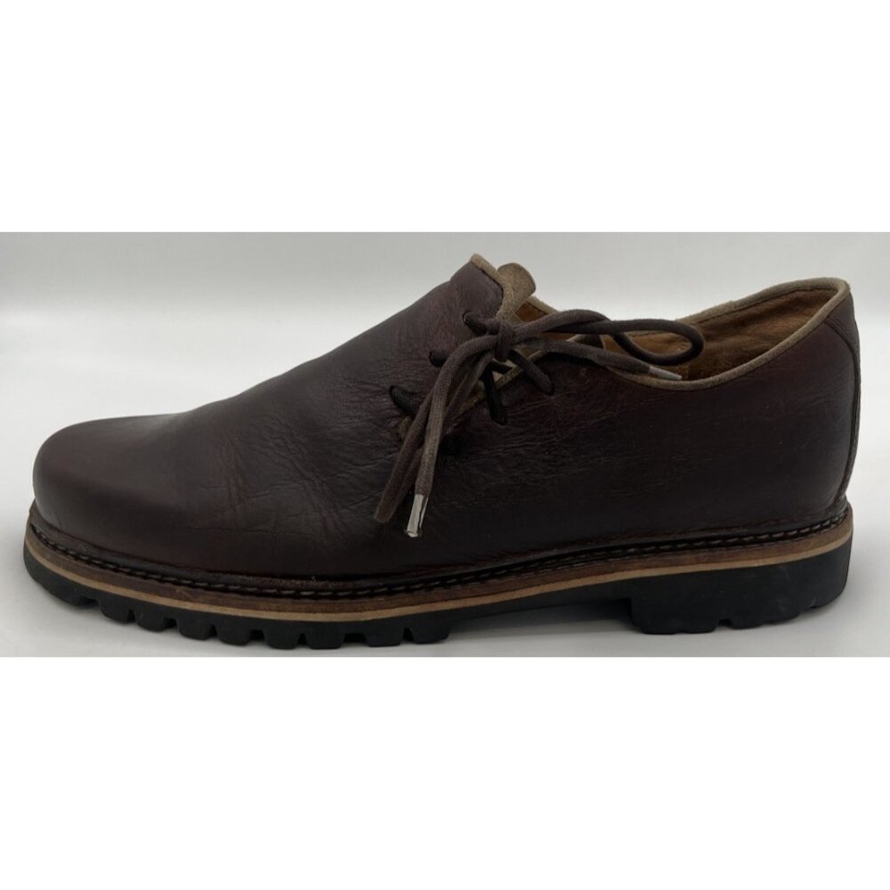 Dirndl + Bua Austria Bavarian Haferlschuhe Brown Leather Mens Shoes EU 45 US 12 - Picture 7 of 14